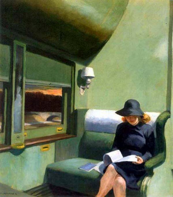 Compartment C Car, 1938 by Edward Hopper