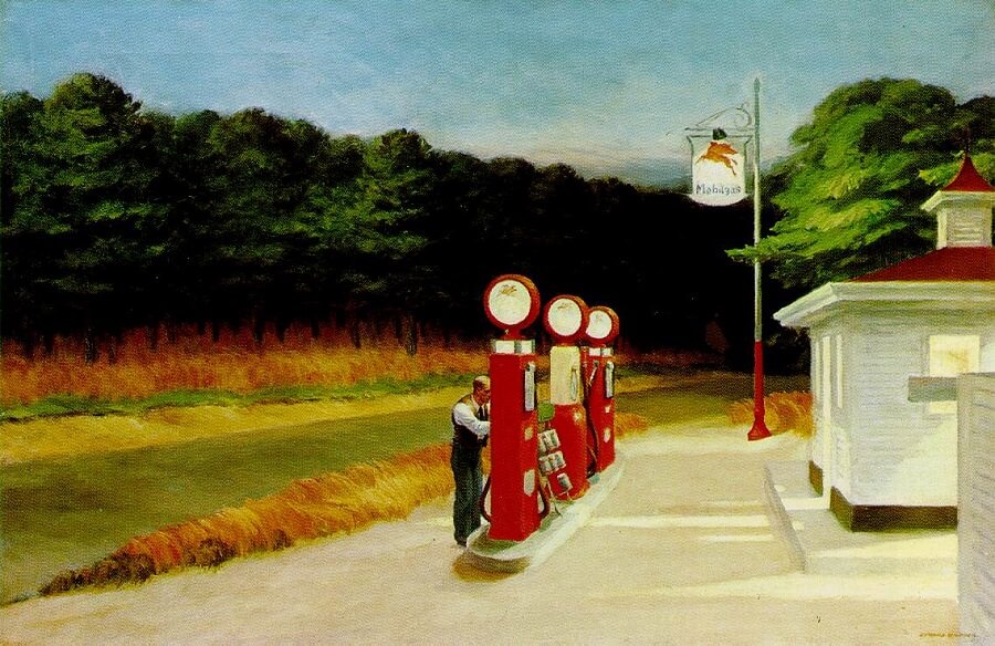 Gas, 1940 by Edward Hopper